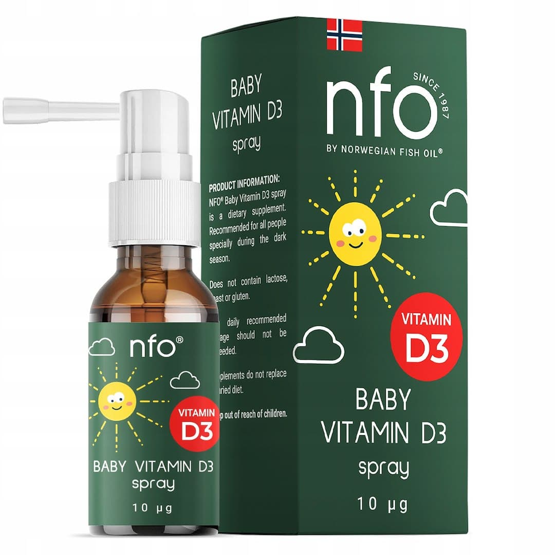 Nfo Vitamin D3 Baby Spray 20ml – NFO packaging