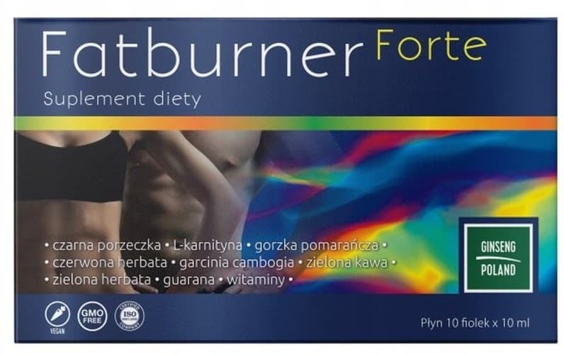 Ginseng Poland - Fatburner Forte - 10 ampuller x 10 ml (100 ml totalt)
