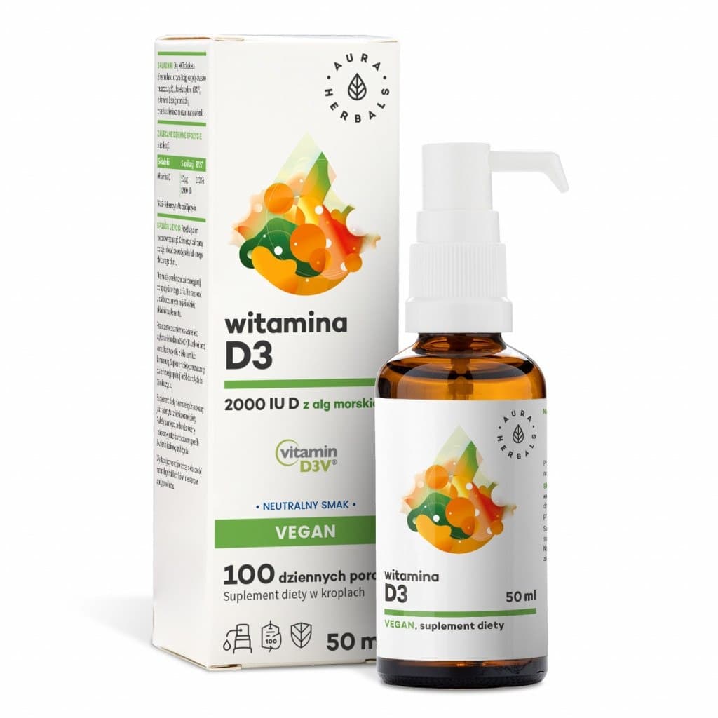 Aura Herbals Vitamin D3 1000 IE Kapseln