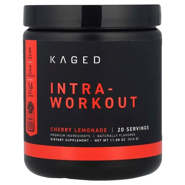 Kaged Intra-Workout, Cherry Lemonade - 314g – Kaged Muscle packaging