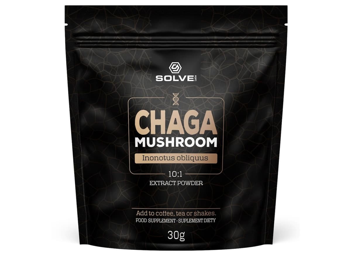 SOLVE Labs - Chaga-Pilzextrakt 10:1 – SOLVE Labs packaging