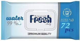 Fresh Baby - Water Wipes - 72 pcs – Fresh Baby förpackning