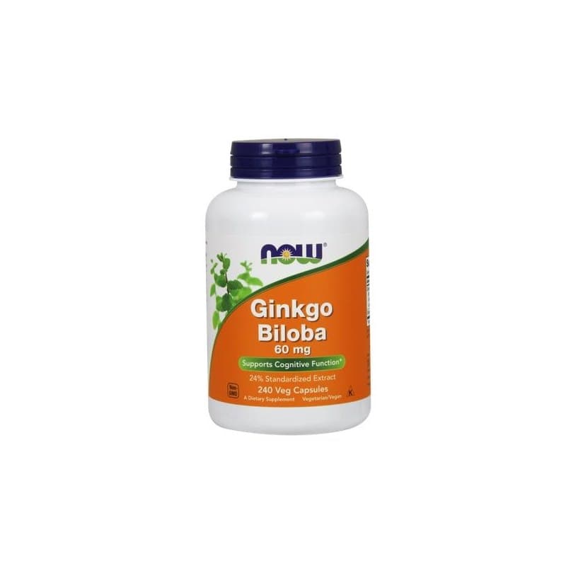 Ginkgo Biloba - 240 Vcaps | NOW Foods – NOW Foods förpackning