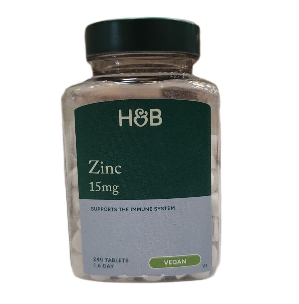 Holland & Barrett - Zinc 15mg compresse – Holland & Barrett confezione