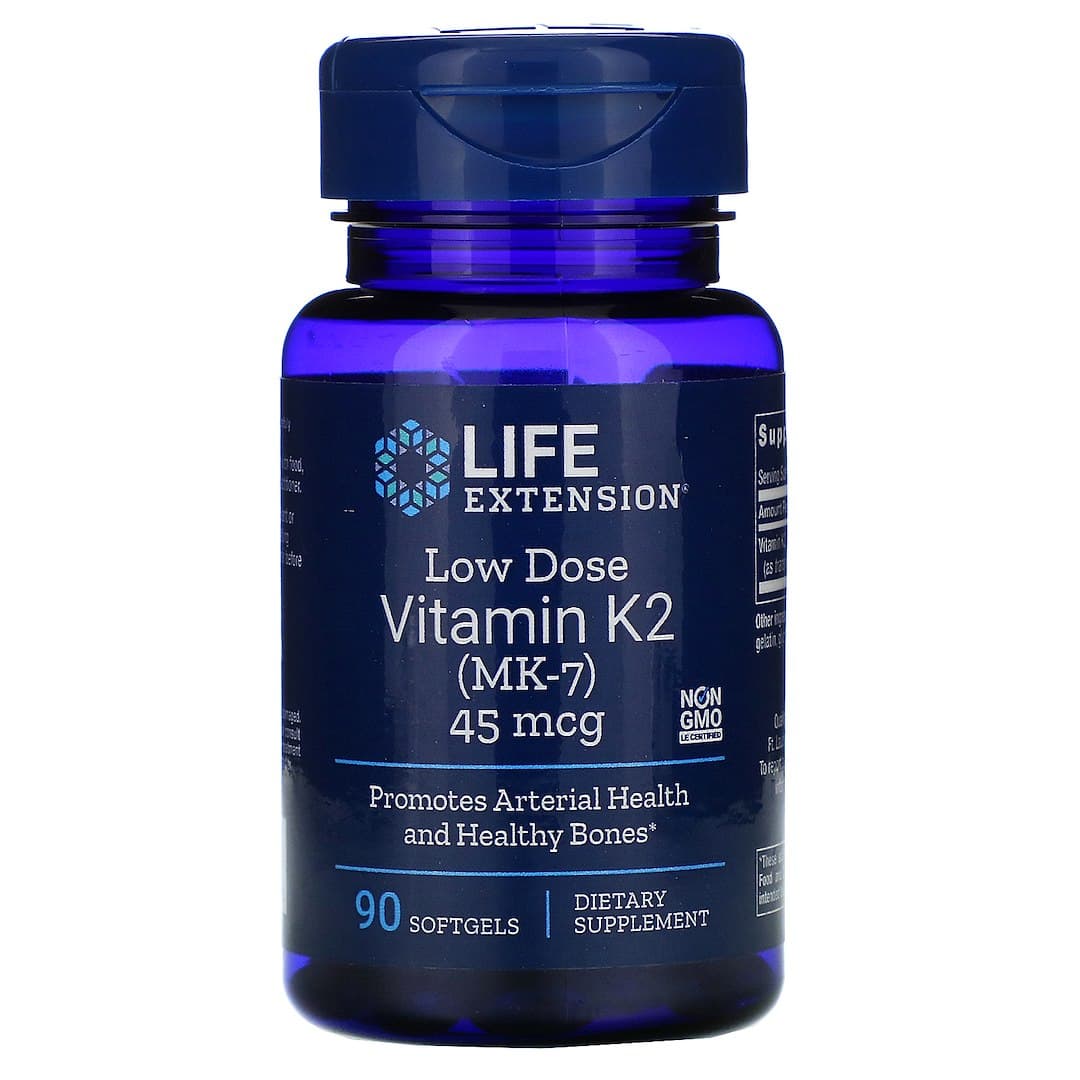 Life Extension - Low Dose Vitamin K2 (MK-7), 45mcg - 90 Sgels