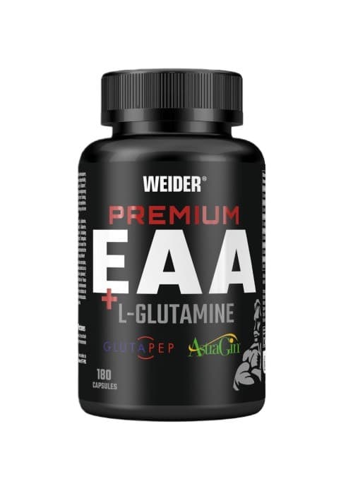 Weider - Premium EAA + L-Glutamine - 180 kapslar – Weider förpackning