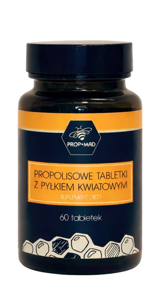 Prop-Mad - Propolis Tablets with Flower Pollen - 60 Tabs