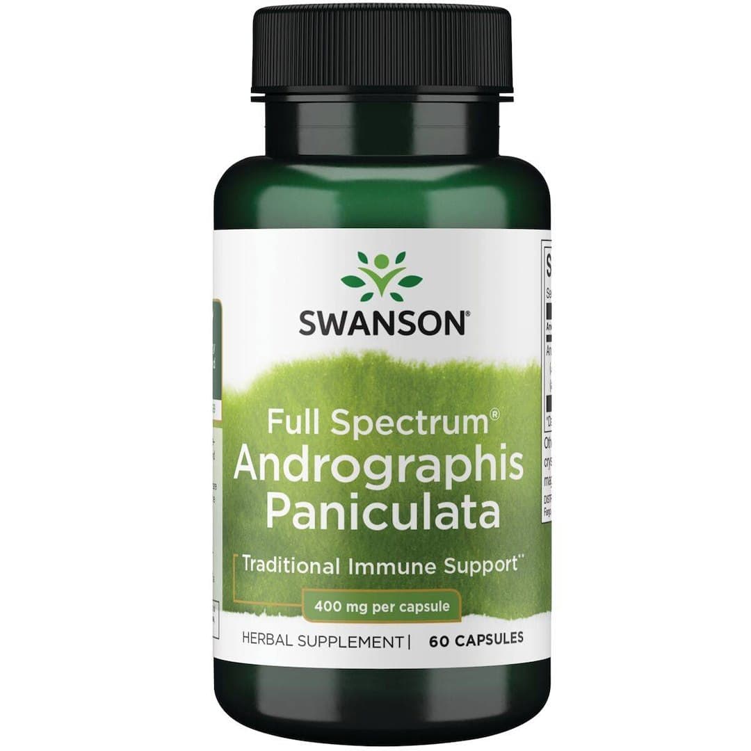 Swanson Full Spectrum Andrographis Paniculata 400 mg kapsułki – Swanson packaging