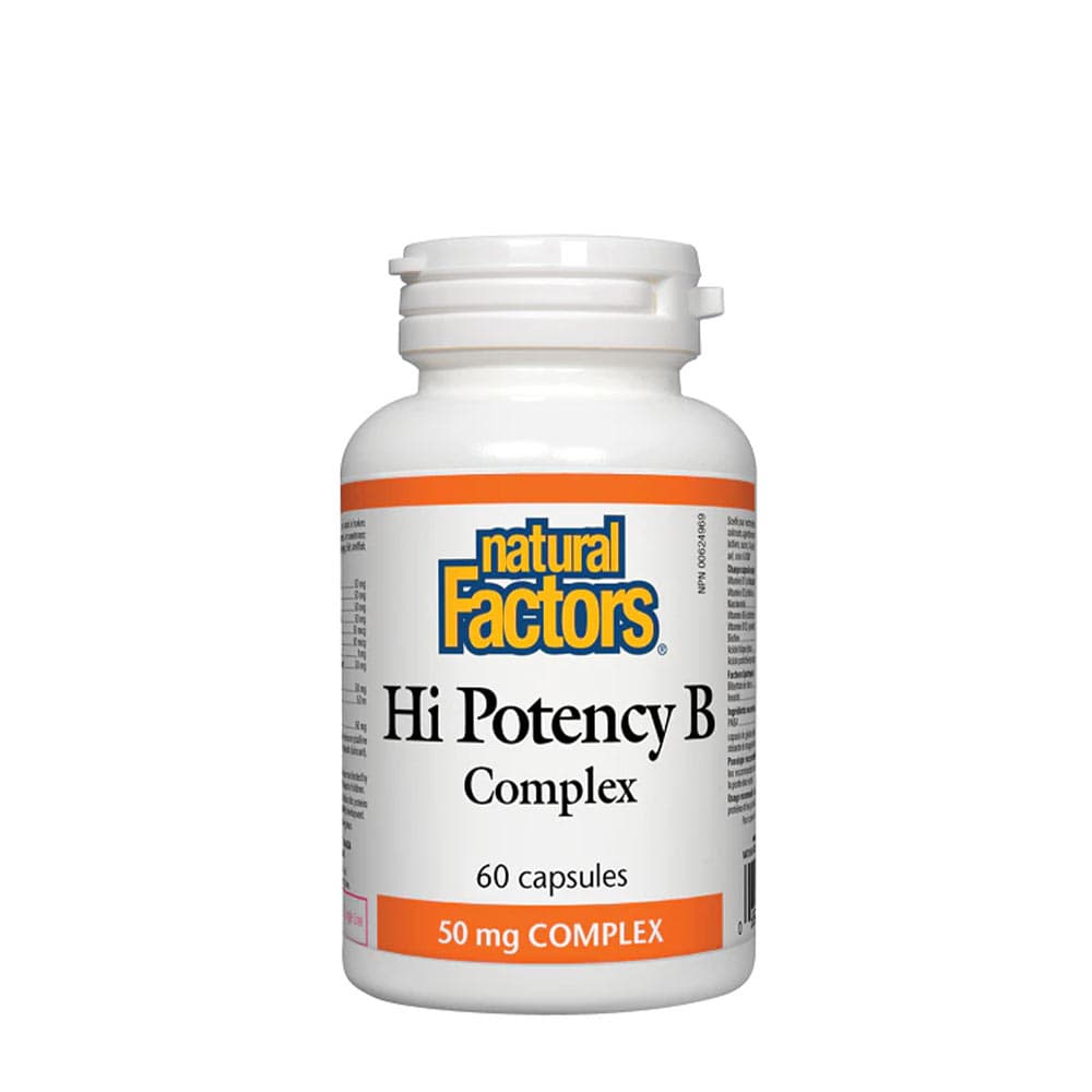Natural Factors - Hi Potency B Complex 60 kapslar