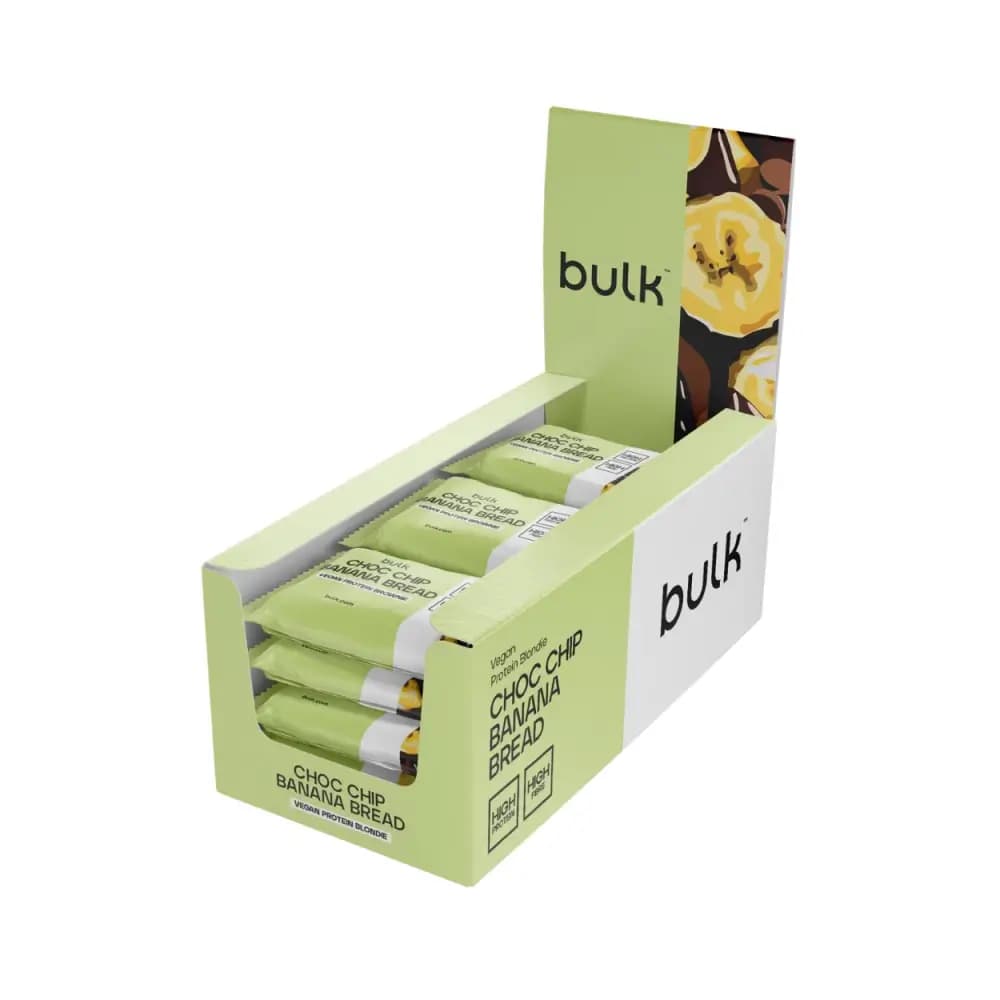 Bulk - Vegan Protein Brownie (12x60g) - Choc Chip Banana Bread – Bulk opakowanie