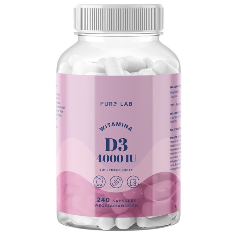Pure Lab Vitamine D3 4000 IU 240 capsules – Pure Lab packaging