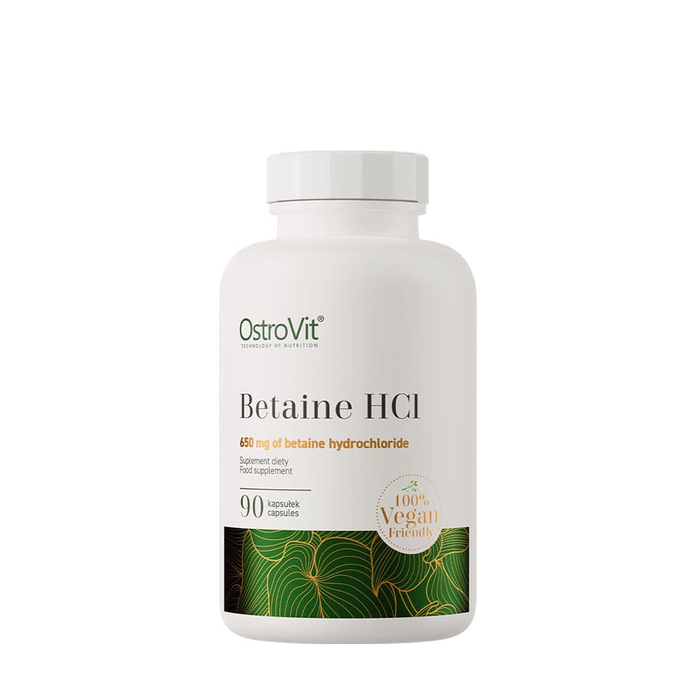OstroVit Betaine HCL 650mg Veggie – 90 cápsulas