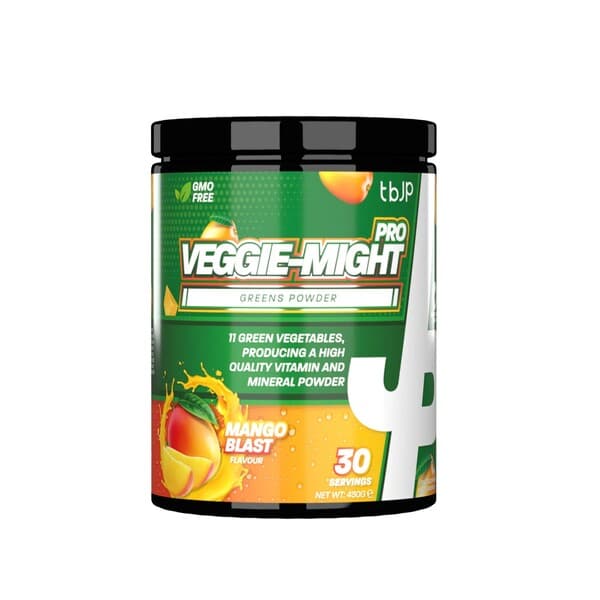 Trained By JP - Veggie-Might Pro - Mango Blast, 450g