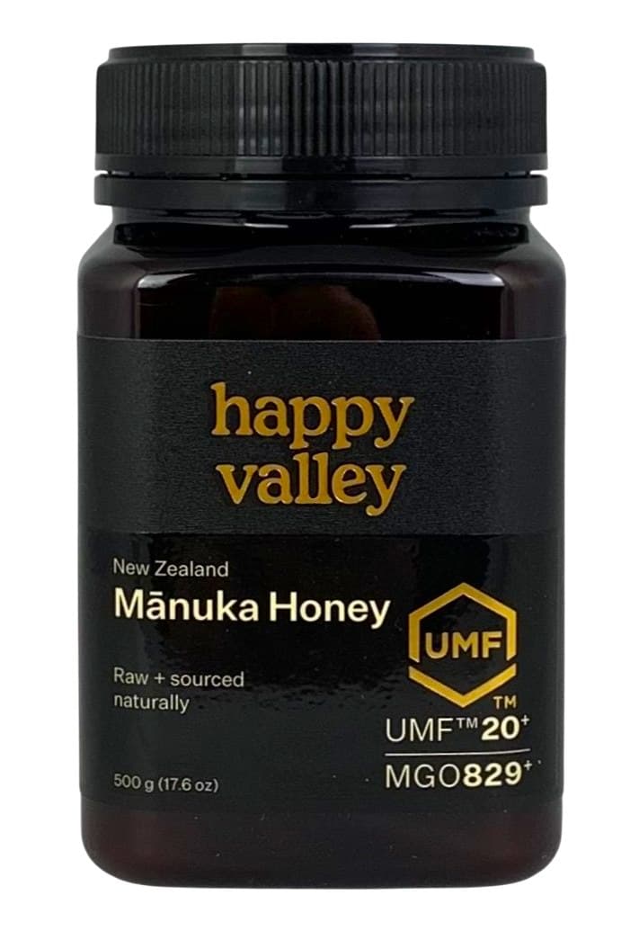 Happy Valley - Manuka Honey UMF 20+ (mg 829+) 500g – Happy Valley Verpackung