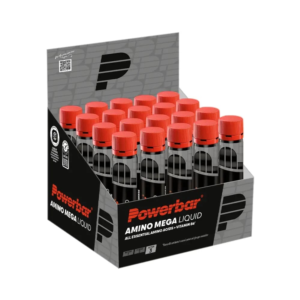 Powerbar Amino Mega Liquid Ampoules 20x25ml - Bez smaku – Powerbar opakowanie