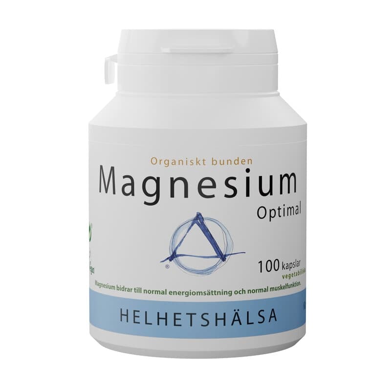 MagnesiumOptimal 100 cápsulas | Helhetshälsa – Helhetshälsa empaque
