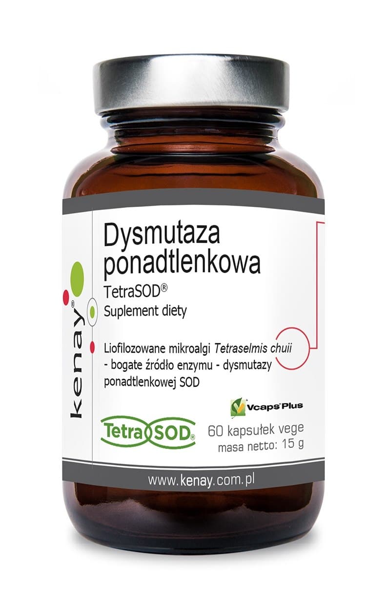 Kenay Dysmutaza Ponadtlenkowa TetraSOD® 60 capsules – Kenay packaging