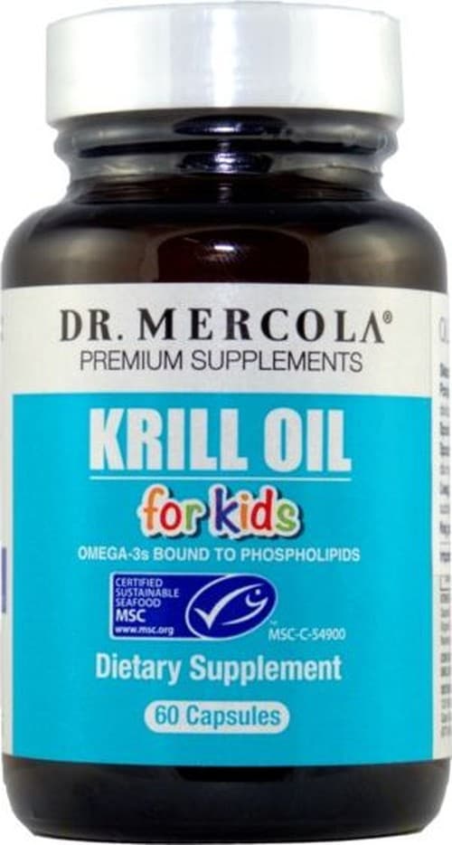 Dr. Mercola Krillolie voor kinderen - 60 capsules – Dr. Mercola packaging