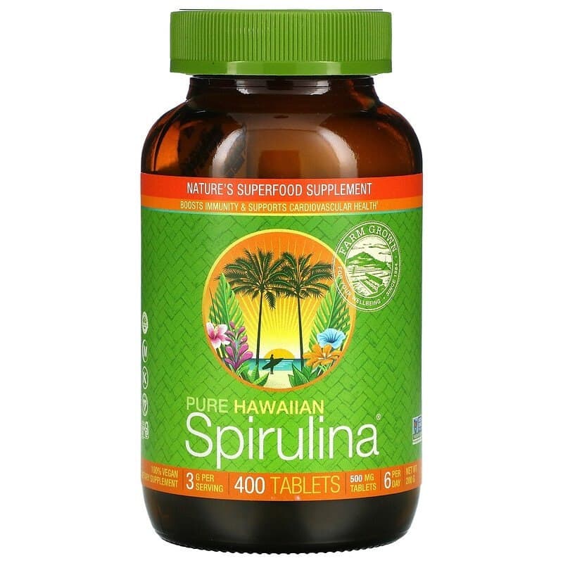 Pure Hawaiian Spirulina - 400 tabletas – Pure Hawaiian packaging