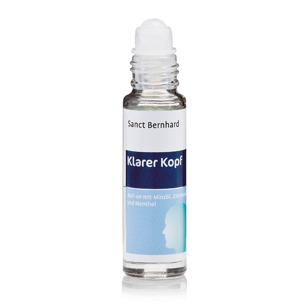 Kräuterhaus Sanct Bernhard - Clear Head Roll-On - 10 ml – Kräuterhaus Sanct Bernhard förpackning