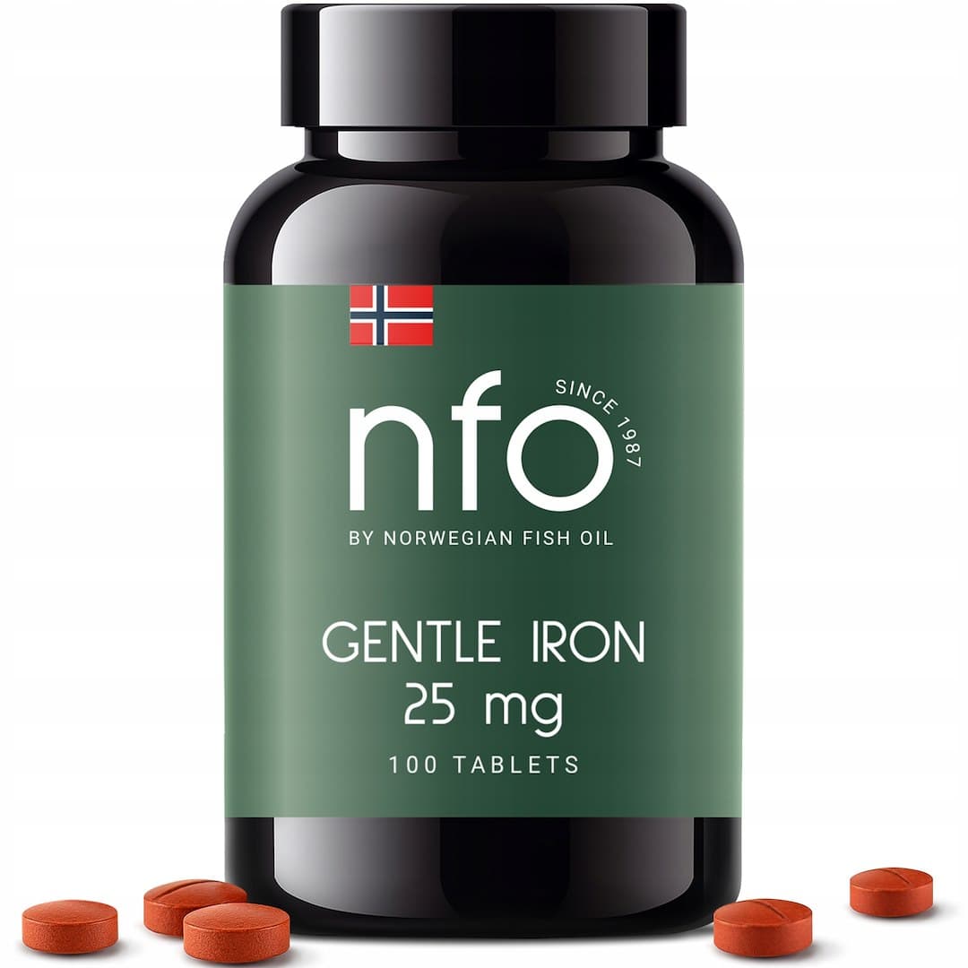 NFO Gentle Iron - 25 mg järn - 100 tabletter
