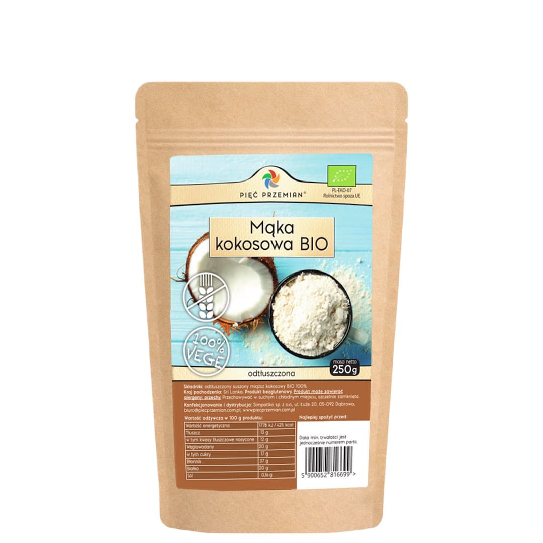 Cinque Elementi - Farina di Cocco Biologica Senza Glutine – Pięć Przemian packaging