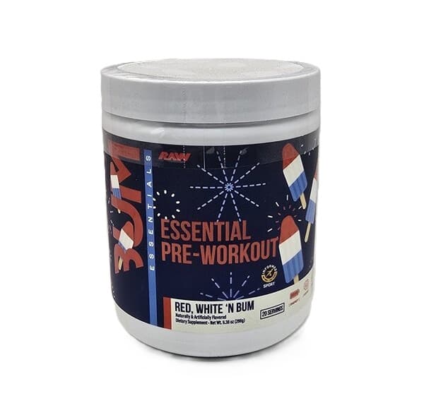 Raw Nutrition - CBUM Essential Pre-Workout – Raw Nutrition packaging