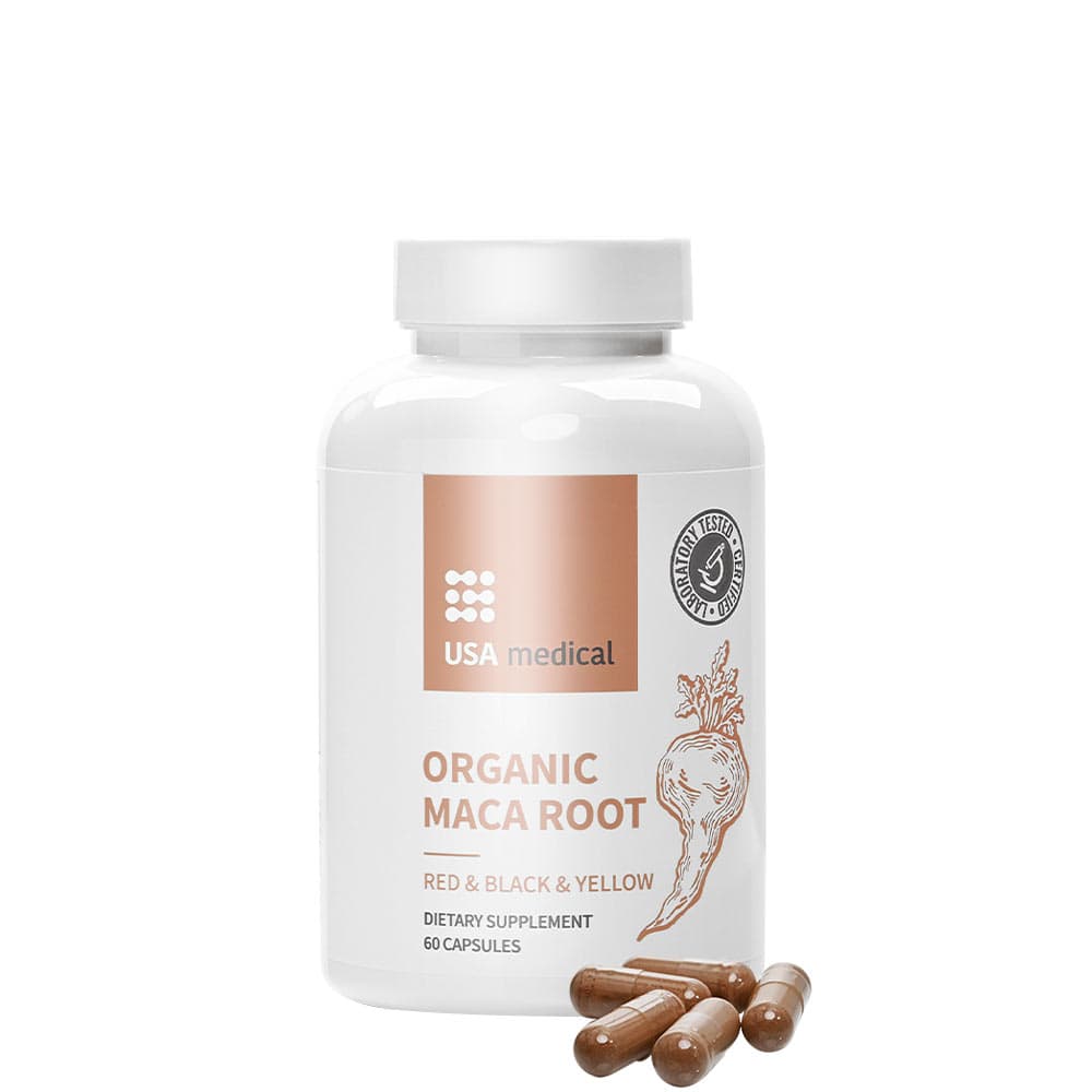 Usa Medical Organic Maca Root - 60 kapslar