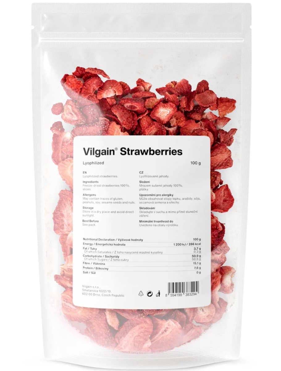 Vilgain - Freeze-Dried Strawberries - 100g