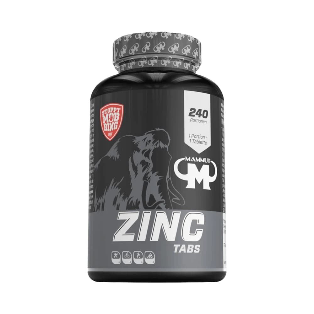 Mammut - Zinc Tabs - Standard - 240 Portions (240 Comprimés) – Mammut emballage