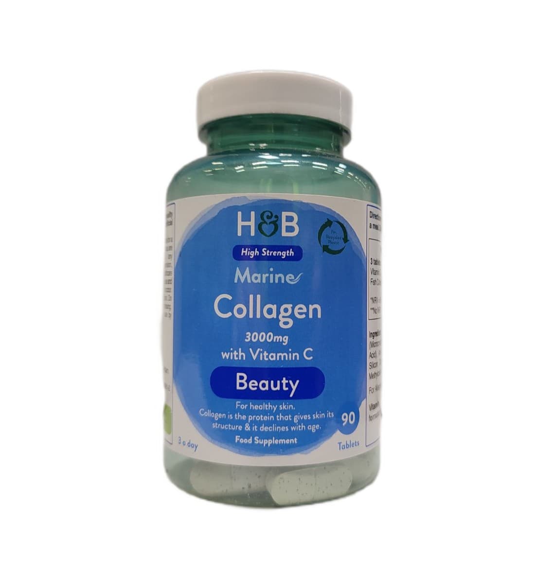 Holland & Barrett Marine Collagen With Vitamin C 90 tabletter