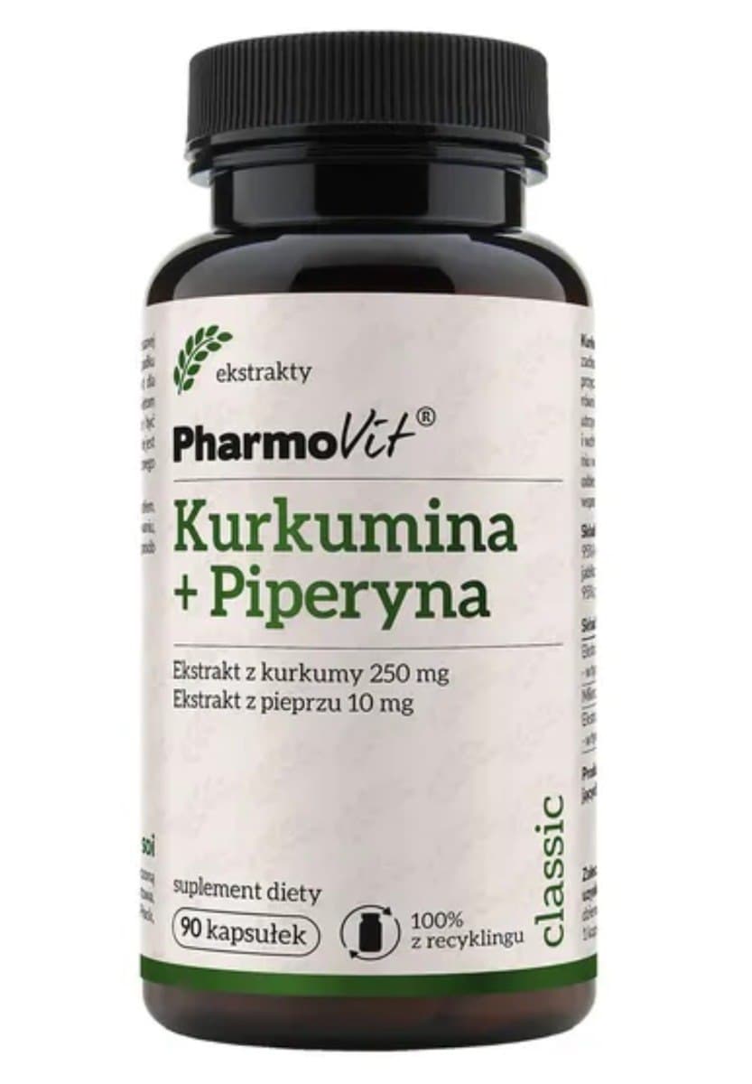 Pharmovit Kurkuma + Piperin 90 Kapseln – Pharmovit Verpackung