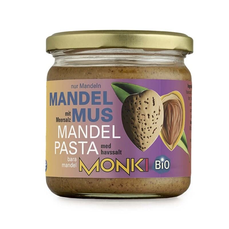 Mandelsmör 330g – Monki confezione