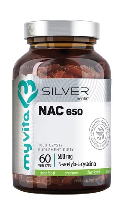 MyVita - NAC N-Acetyl-L-Cysteine 650mg – MyVita packaging