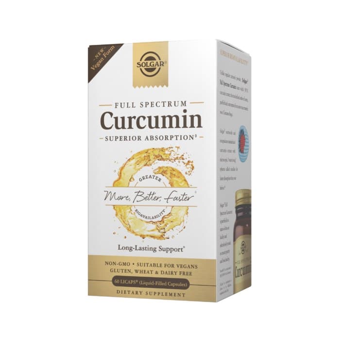 Solgar Vegan 60 cápsulas – suplemento vegano de cúrcuma – Solgar empaque