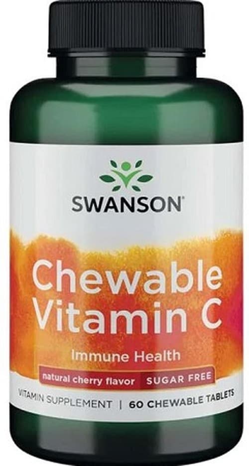 Swanson Vitamin C Gummies Tabs 500 mg – Kirsche, 60 Kautabletten