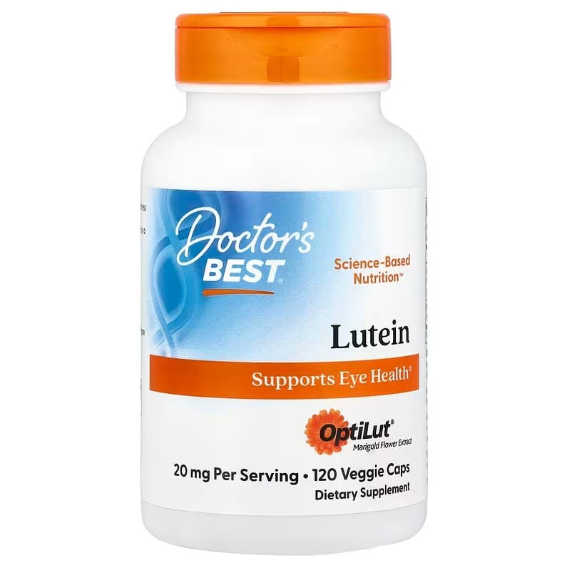 Doctor's Best Lutein with OptiLut 20mg capsules – Doctor's Best packaging