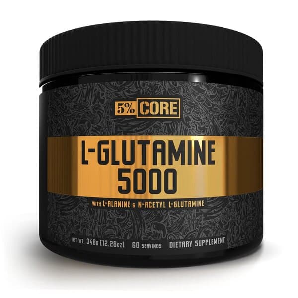 5% Nutrition - L-Glutamine 5000 Powder 500 g – 5% Nutrition packaging