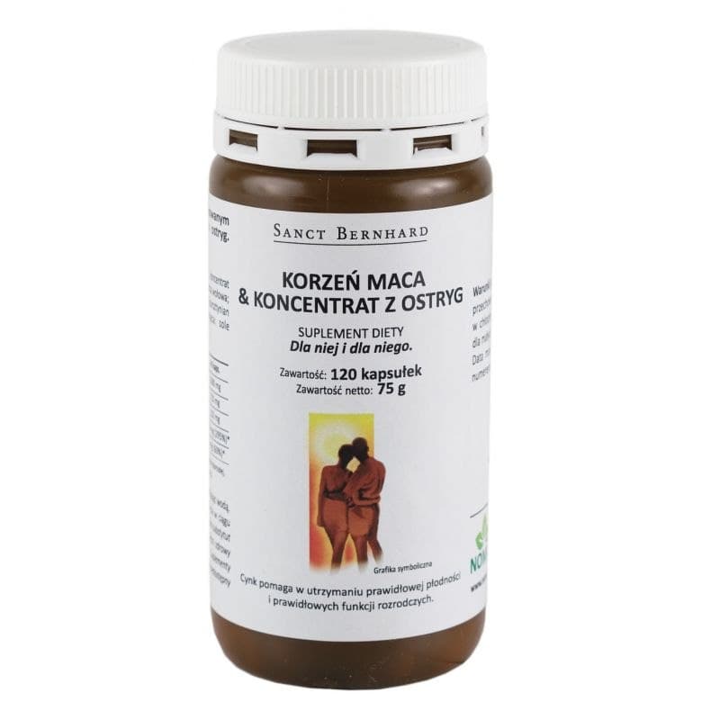Kräuterhaus Sanct Bernhard - Maca Root & Oyster Concentrate - 120 Kapseln