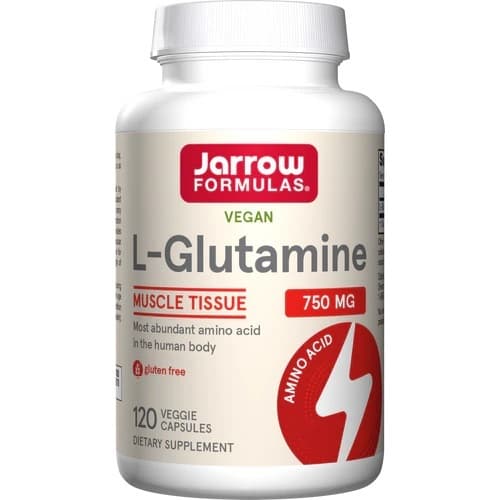 Jarrow Formulas L-Glutamina 750mg 120 cápsulas vegetales – Jarrow Formulas empaque