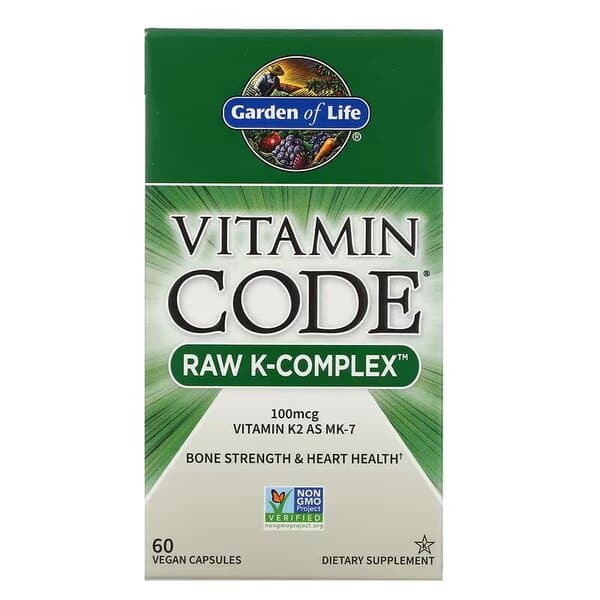 Vitamin Code Raw K-Complex 60 veganske kapsler | Garden Of Life – Garden Of Life embalagem