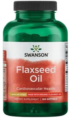 Flaxseed Oil, 1000mg - 100 Sgels | Swanson – Swanson packaging