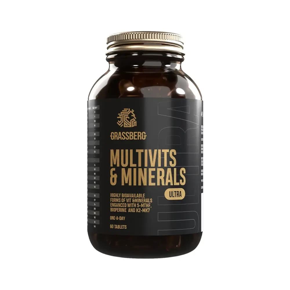 Grassberg - Multivits & Minerals Ultra - Sans saveur – Grassberg emballage