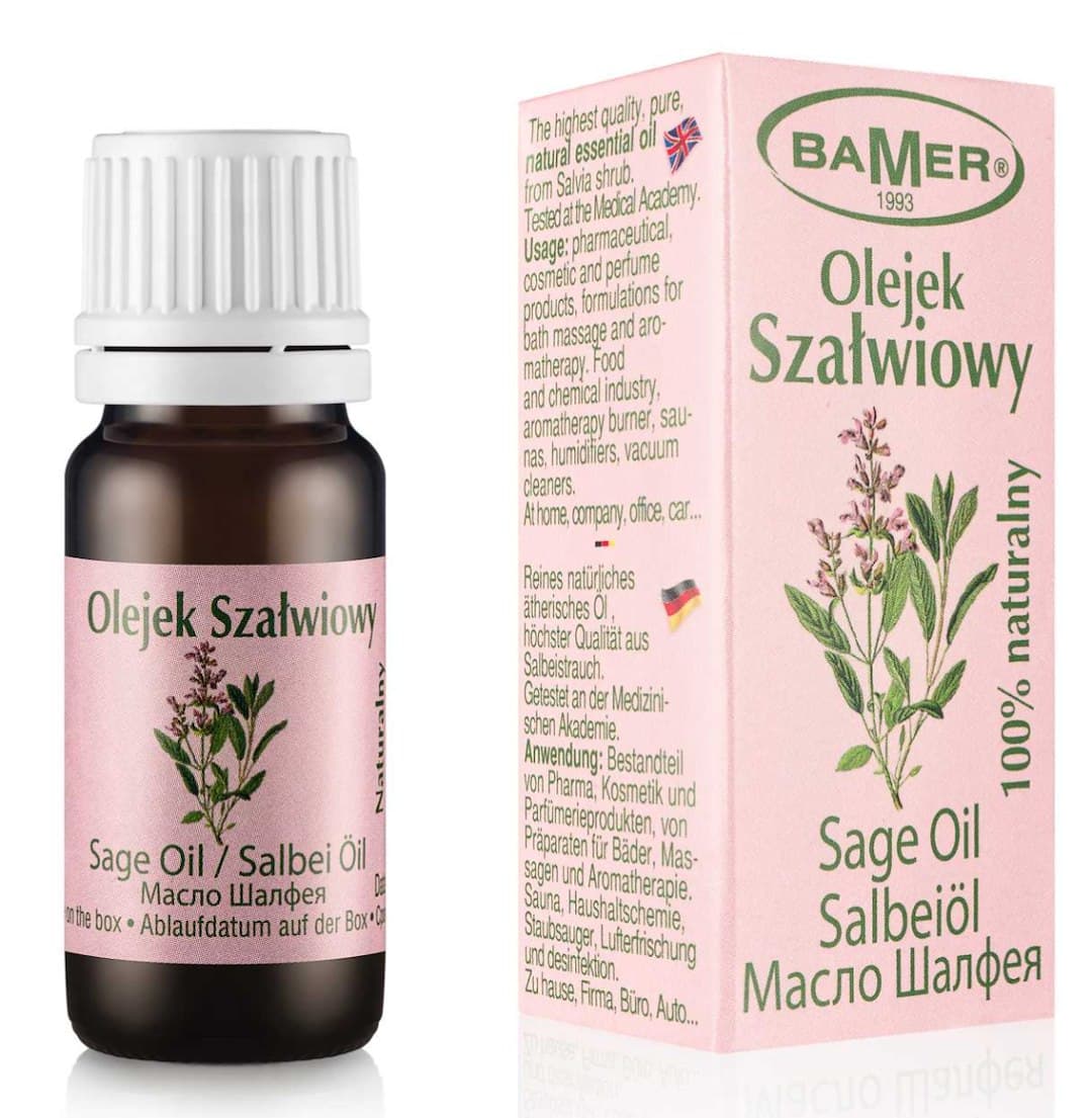 BAMER natürliches ätherisches Salbeiöl 7 ml – BAMER Verpackung