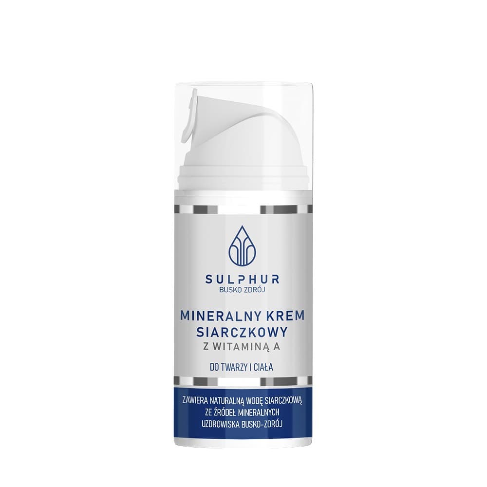 Sulphur - Mineral Sulfur Cream med Vitamin A - 100ml – Sulphur förpackning