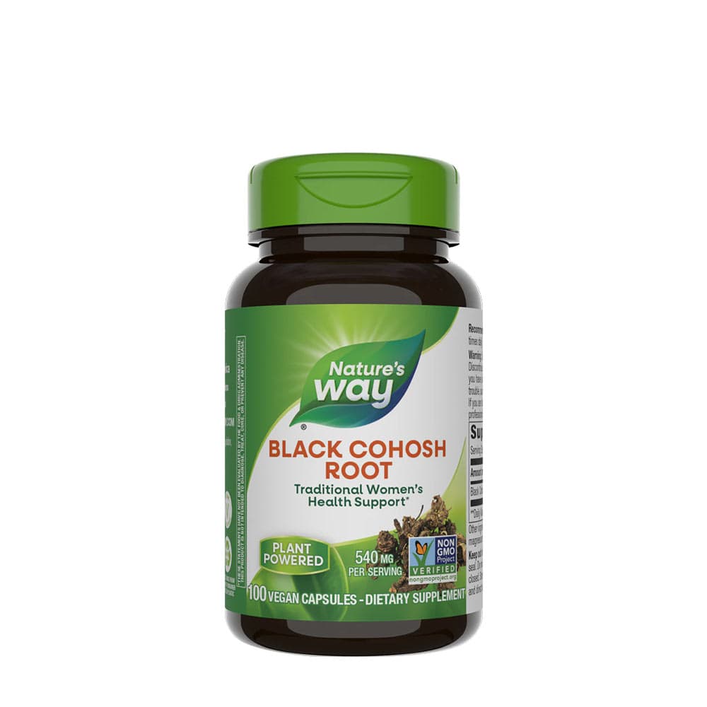 Nature'S Way - Black Cohosh Root - 100 Caps – Nature's Way förpackning
