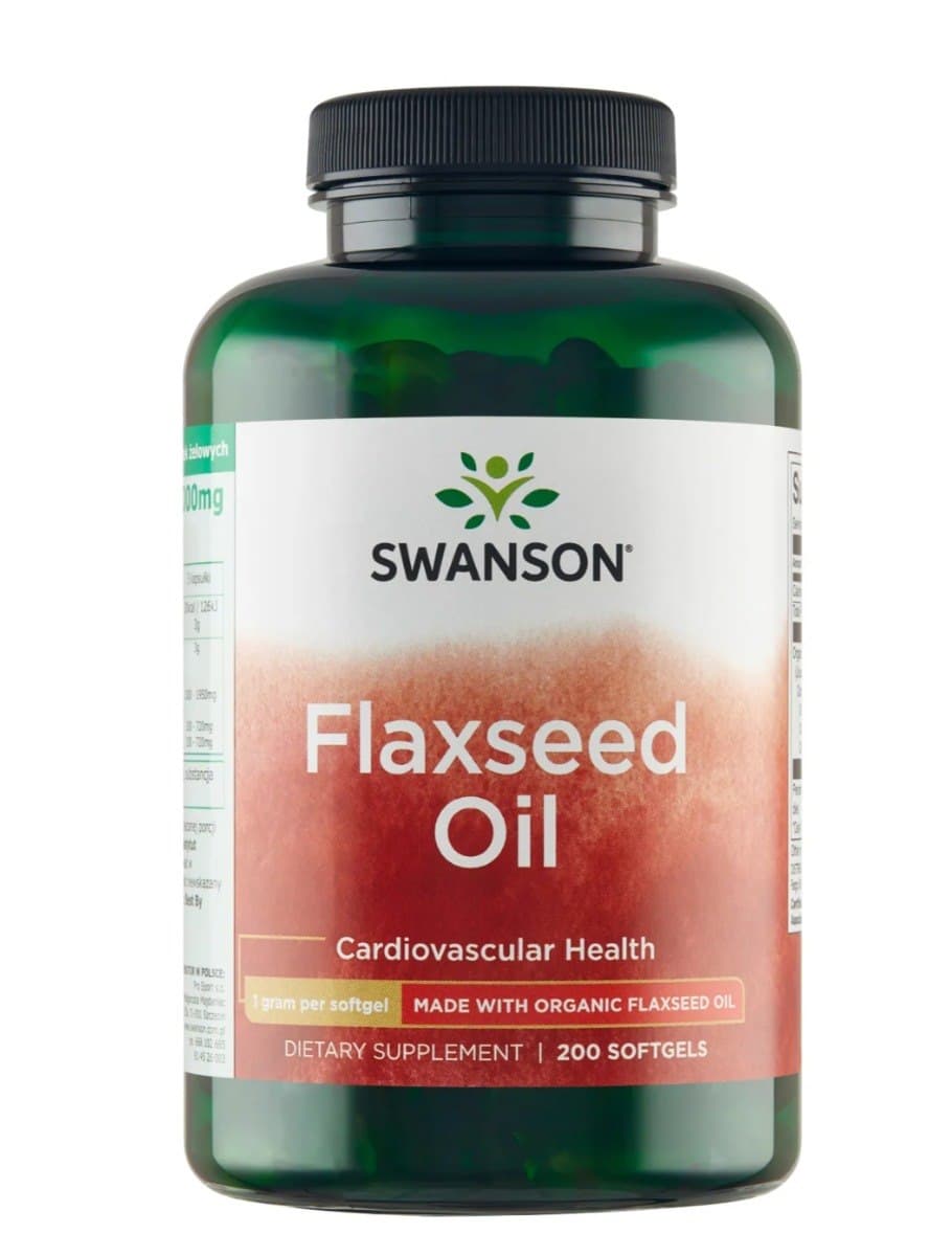 Aceite de Linaza 1000 mg, 120 cápsulas | Swanson – Swanson empaque