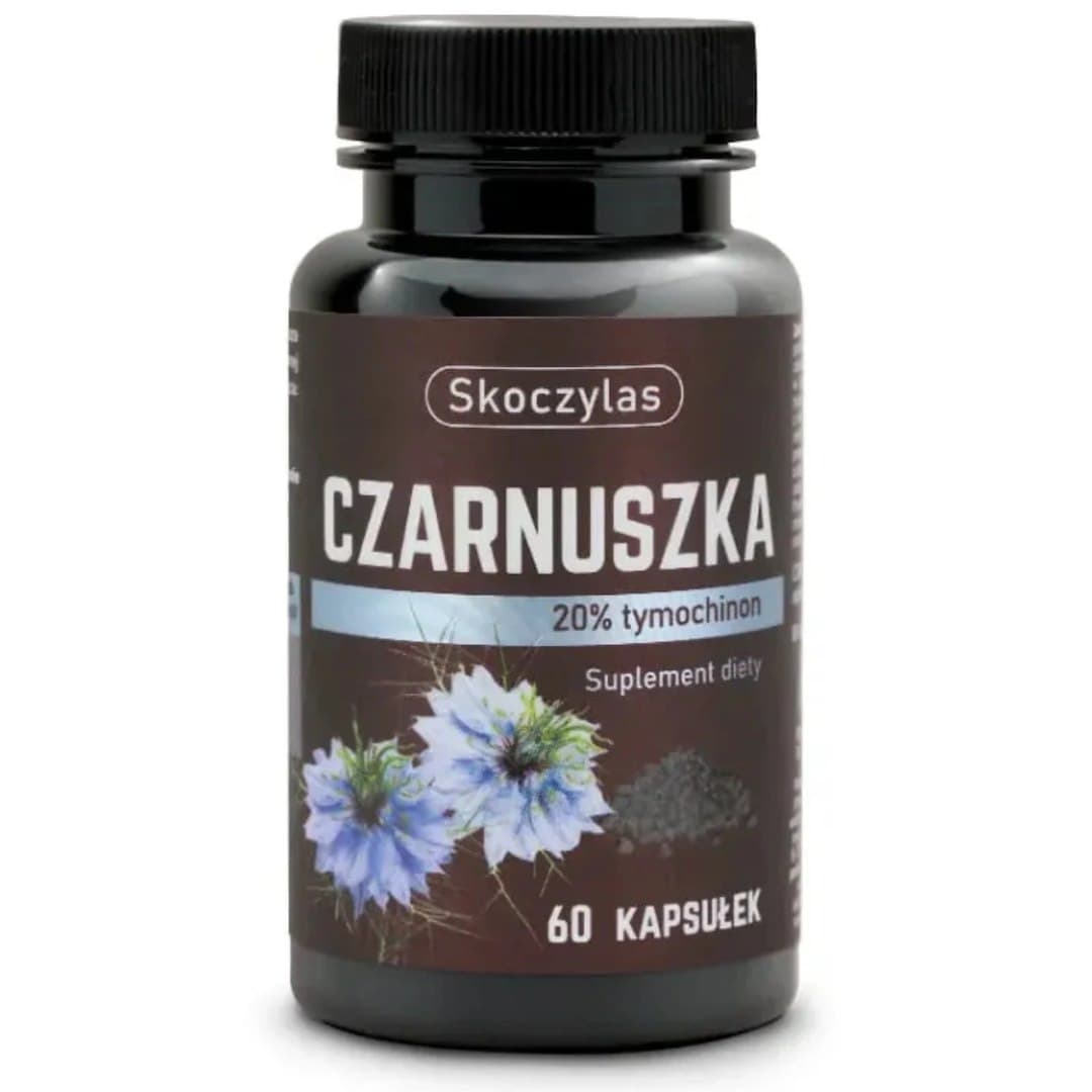 Skoczylas CZARNUSZKA 20% tymochinon 60 capsule – Skoczylas confezione