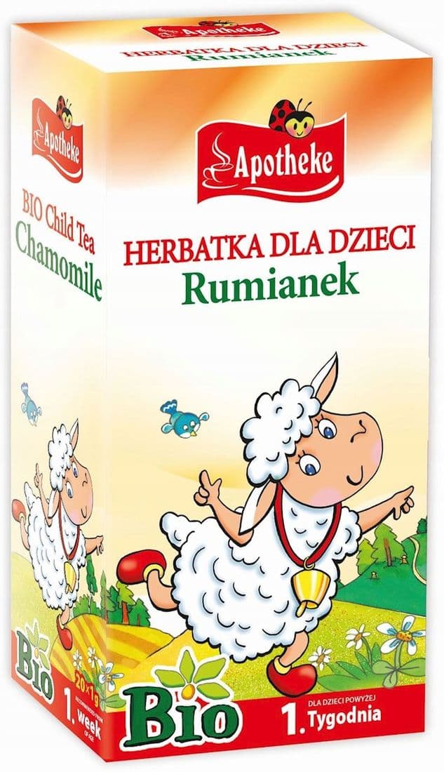 Apotheke Herbatka Dla Dzieci - Rumiankowa Po 4 Miesiącu BIO 20g | Bio Planet – Apotheke emballage
