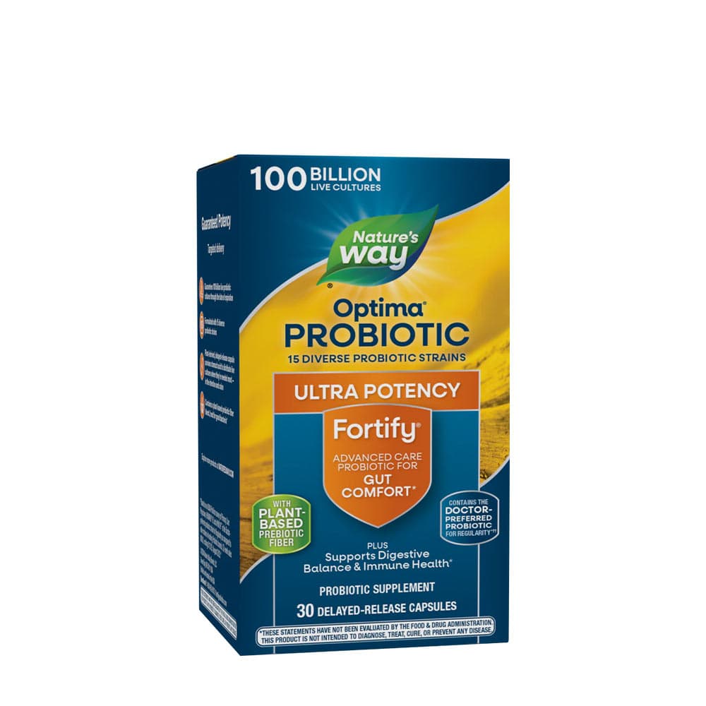 Nature's Way - Optima Probiotic Fortify 30 kapsułek – Nature's Way opakowanie